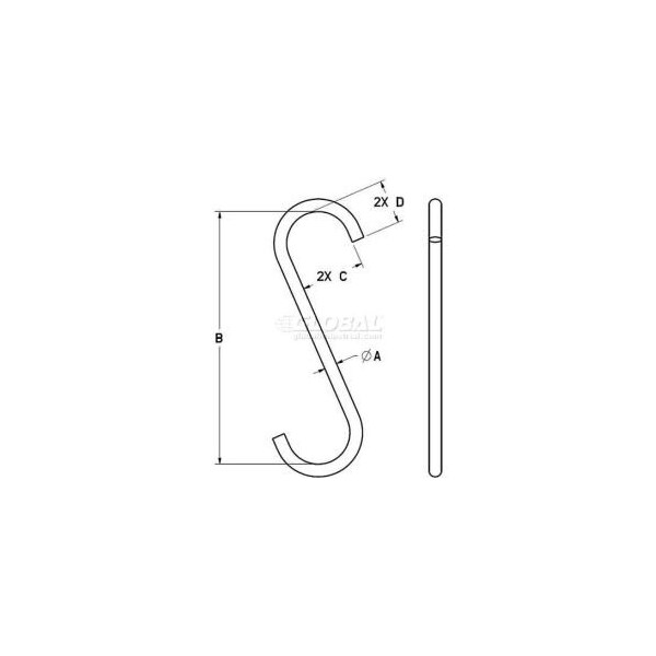 Machining & Welding By Olsen M&W 1" Style A S-hook 14197 - main